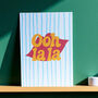 Ooh La La Retro Typography Art Print, thumbnail 1 of 2