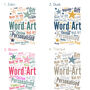 Personalised Word Art Print 'Any Words', thumbnail 2 of 12