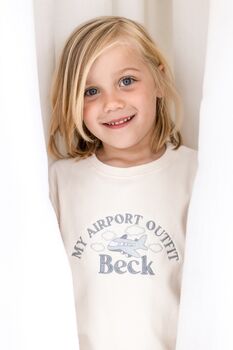 Mini Flyer/ First Time Flyer Personalised Embroidered Holiday Airport Sweatshirt Jumper, 5 of 7