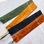 Simple Personalised Pueblo Leather Bookmark, thumbnail 3 of 3