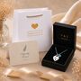 Personalised Name Heart Pendant Necklace With Birthstone Symbol, thumbnail 5 of 12