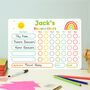 Personalised Kids Rewards Chart And Dry Wipe Pen, thumbnail 3 of 5