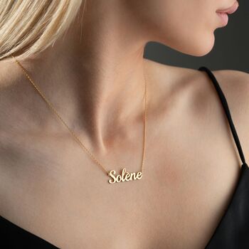 Sterling Silver French Name Necklace, 9 of 10