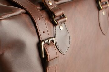 Personalised Leather Eckhart Doctor Holdall, 5 of 8