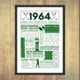 Personalised 60th Birthday Golf Print, thumbnail 3 of 8
