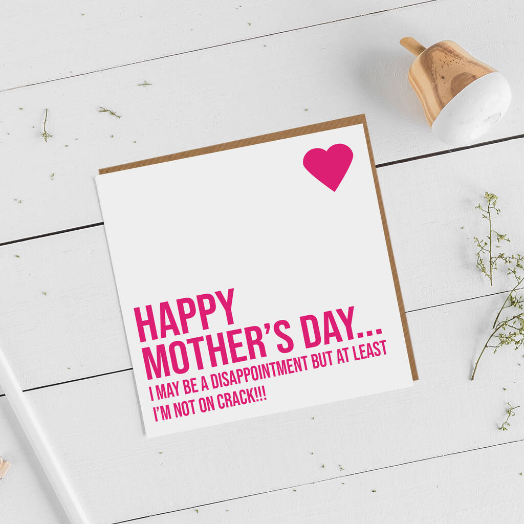 Funny Inappropriate Mothers Day Card By Allihopa Notonthehighstreet
