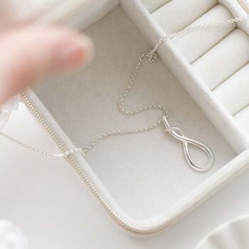 Sterling Silver Designer Loop Necklace, 10 of 11