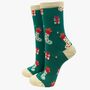 Women's Bamboo Socks Gift Box Christmas Gingerbread, thumbnail 3 of 5