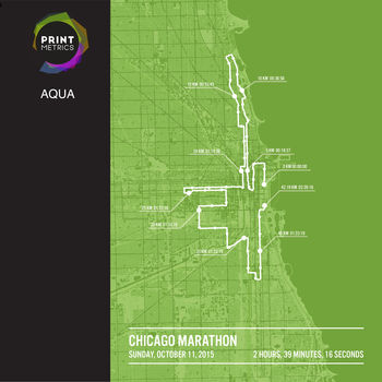 Personalised Chicago Marathon Poster, 7 of 12