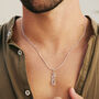 Men's Peace Rocks Sterling Silver Necklace, thumbnail 1 of 9