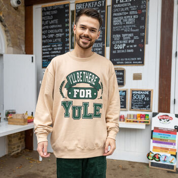 I'll Be There For Yule Men's Christmas Jumper, 5 of 5