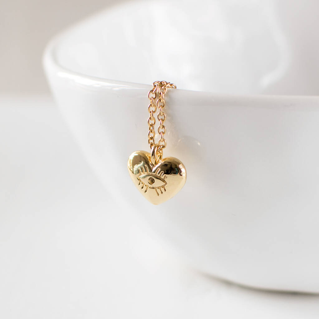 Gold Plated Heart Necklace By Juju Treasures | notonthehighstreet.com