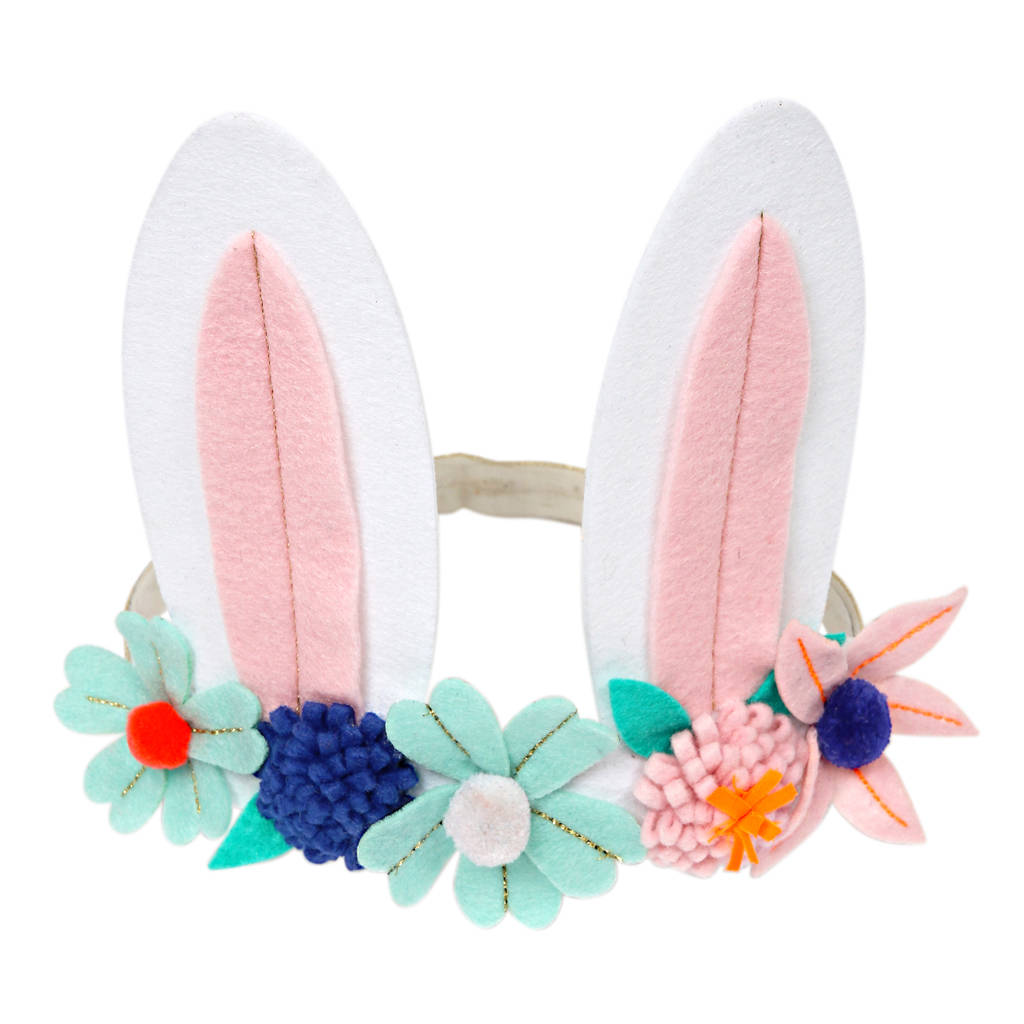 Download Bunny Ears And Flowers Headband By Little Lulubel ...