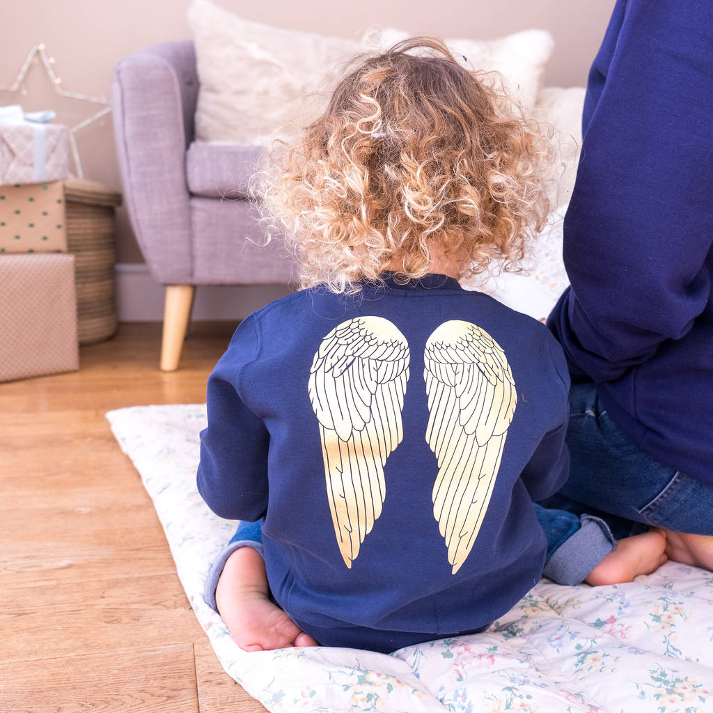 Angel Wings Baby And Children's Christmas Jumper, 1 of 6