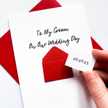 Personalised To My Bride/Groom Wedding Card, 4 of 10