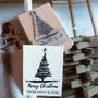 Christmas Personalised Family Gift Wrap Rubber Stamp, thumbnail 4 of 8