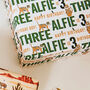 Tiger Special Age Personalised Wrapping Paper, thumbnail 1 of 3