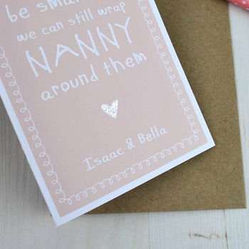 My Fingers May Be Small But… Cute Nanny Card, 3 of 5