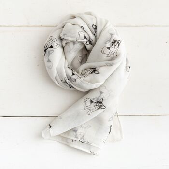 Personalised French Bulldog Scarf, 2 of 3