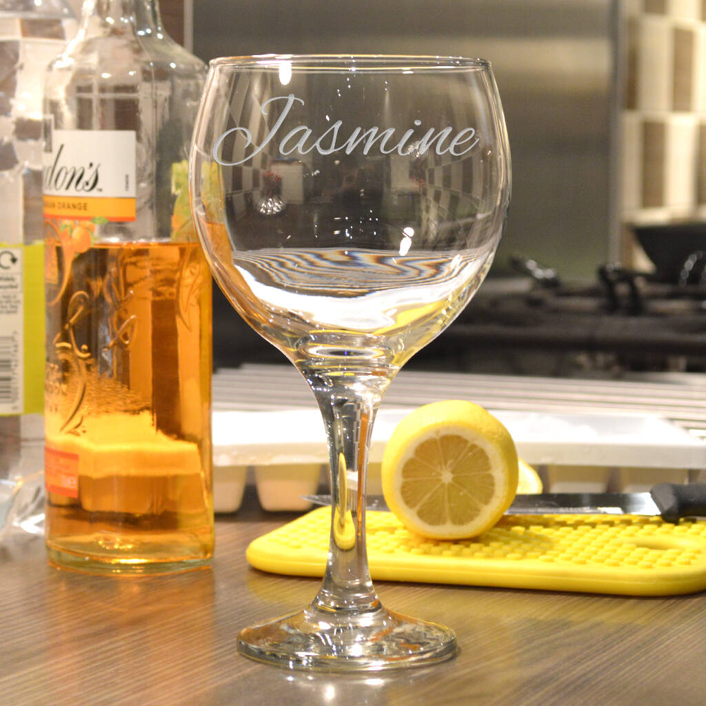 Elegantly Designed Personalised Gin Glass, 1 of 10