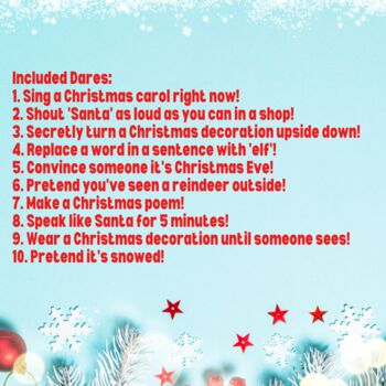 Elf Shelf Dare Cards, 4 of 4