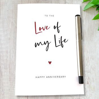 Anniversary Card Love Of My Life, 6 of 7