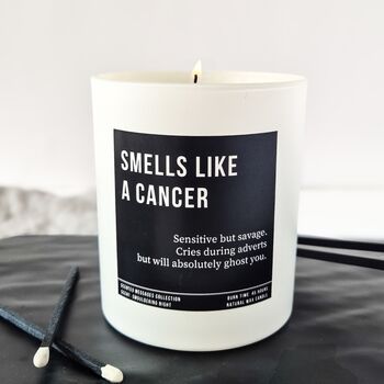 Personalised Cancer Zodiac Candle, 3 of 8