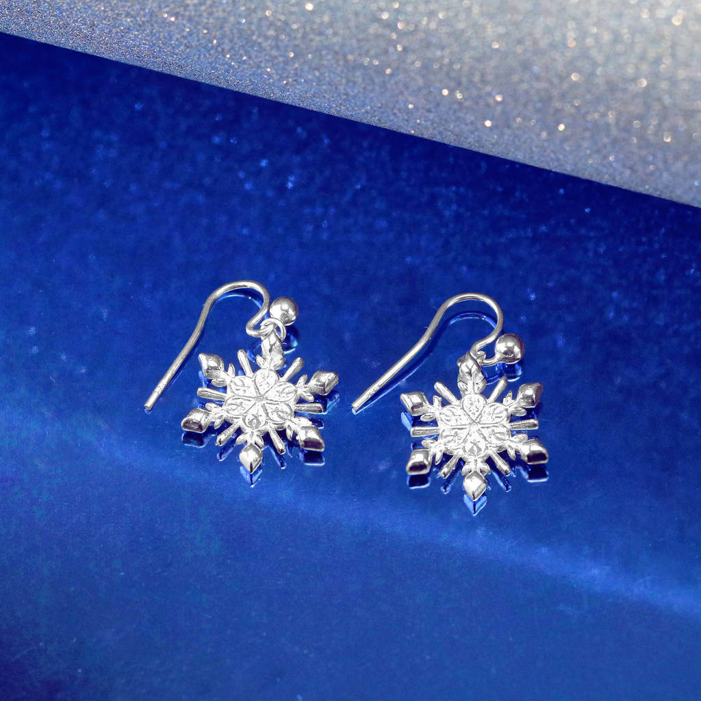 silver delicate earrings