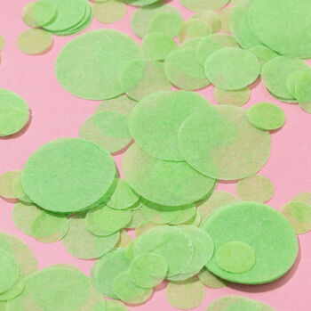 Green Wedding Confetti | Biodegradable Paper Confetti, 4 of 5