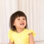 Personalised Embroidered Daisy Lace Trim T Shirt And Short Set, thumbnail 9 of 12