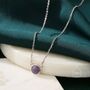 Cosmic Opal Dainty Coin Pendant Necklace, thumbnail 8 of 12