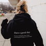 'Dear Person Behind Me' Positive Hoodie, thumbnail 3 of 4