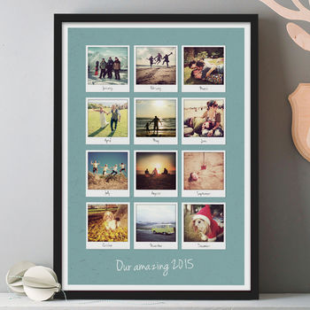 Our Year In Pictures Personalised Photo Album Print, 10 of 11