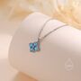 Blue Opal Hydrangea Pendant Necklace, thumbnail 7 of 12