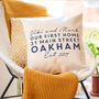 Personalised First Home Cushion Gift For New House, thumbnail 3 of 6