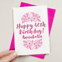 Floral Illustrated Birthday Card Lots Of Colours, thumbnail 1 of 6