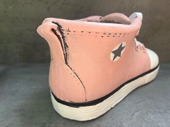 32cm Pink Trainer Shoe Planter – Decorative Flower Pot Plaster Stone, 7 of 7