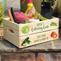Personalised Vegetable Collecting Garden Crate, thumbnail 1 of 2