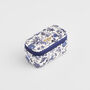 Blue Ditsy Jewellery Box Mini, thumbnail 1 of 5