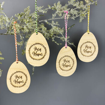 Pasg Hapus Welsh Happy Easter Decoration, 2 of 2