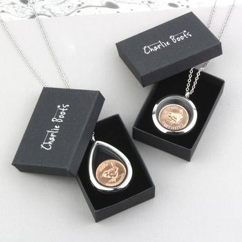 70th/80th Birthday Farthing Locket Necklace, 12 of 12