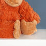 Soft Orangutan Plush Toy, Eco Friendly, thumbnail 5 of 7