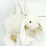Cream Plush Bunny Bag, Boxed, thumbnail 1 of 4