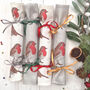 Christmas Robins Linen Napkin Crackers, thumbnail 1 of 10