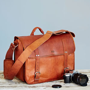 Rustic Brown Leather Lea Bag By Freeload Accessories