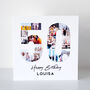 Personalised 50th Birthday Photo Collage Card, thumbnail 2 of 7
