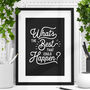'The Best That Could Happen' Typography Print, thumbnail 1 of 2