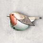Magnetic Robin Brooch, thumbnail 1 of 4
