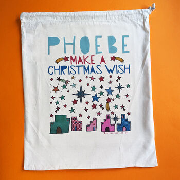 Personalised Make A Wish Christmas Sack, 5 of 6