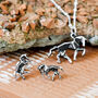 Sterling Silver Origami Horse Necklace, thumbnail 6 of 7